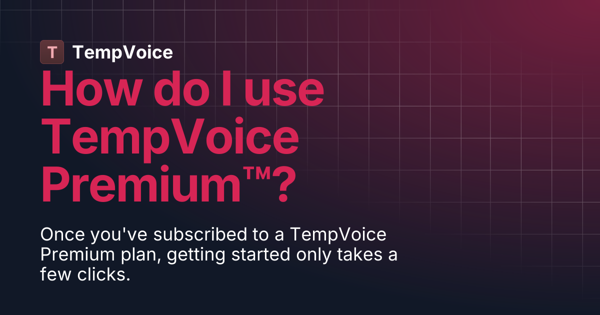 Your Own Branding™ | TempVoice